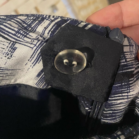 Cleo Petite Black/Grey/White A-Line Tie Waste Skirt Size 14 EUC - Picture 6 of 6